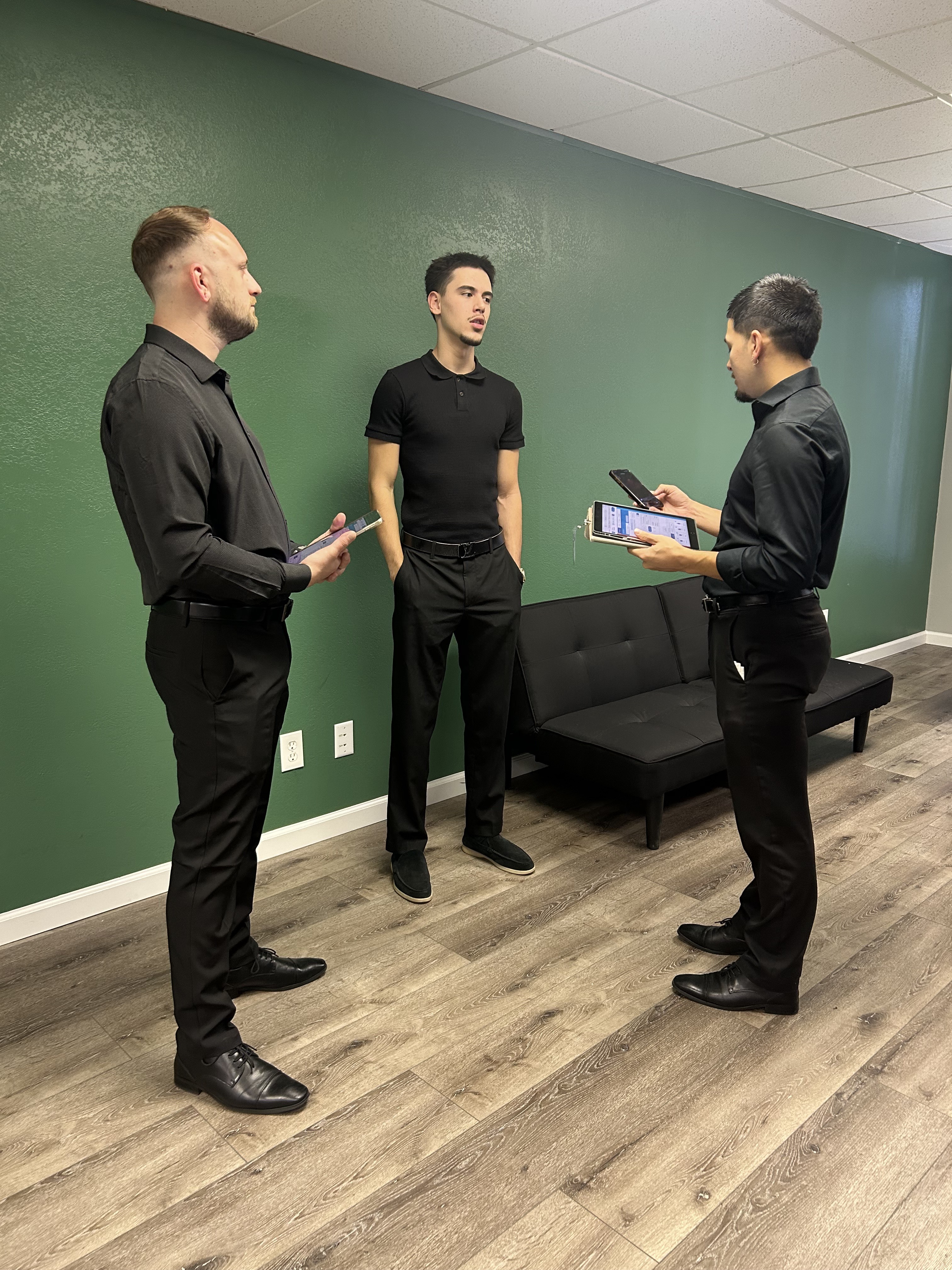 True North team members in hands-on training